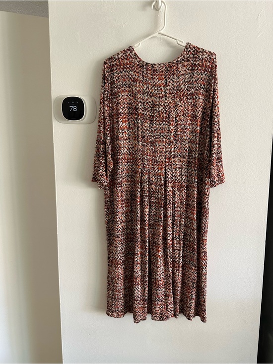J. Jill Dresses & Skirts - J. Jill Multi-Color Knit Long Sleeve Swing Dress size 1X